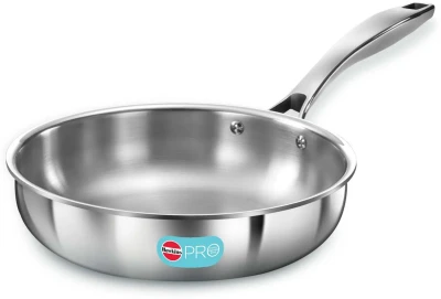 Hawkins Pro Frying Pan Triply Steel 22 cm W/O Lid PSF22