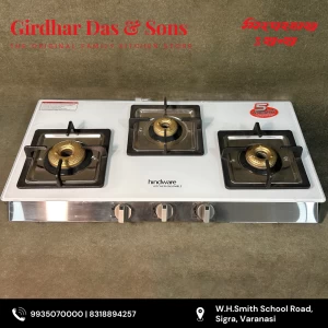 Hindware Glass Cooktop Lorenzo White 3 BNR