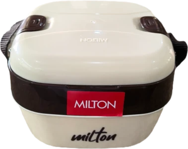 Milton Cubic Small Tiffin  Brown & Cream