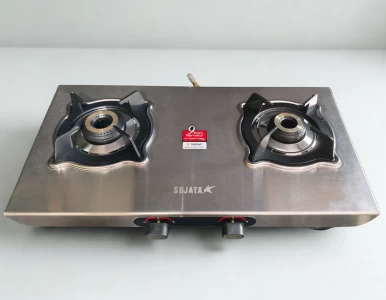 Sujata Stainless Steel 2 BNR Majestic Gas Stove Matt Finish